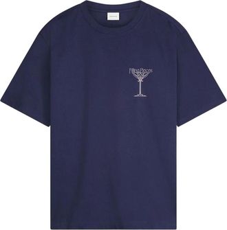 Filling Pieces Heren, Tops, Blauw, Maat: M Katoen