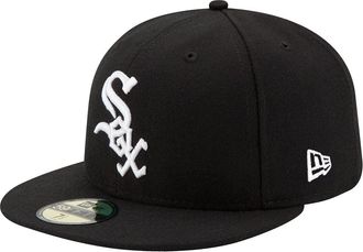 New Era Chicago White Sox Cap 59Fifty Basecap Baseball Fitted Kappe MLB Schwarz - 7 3/4-62cm (XXL)