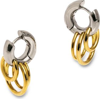Panconesi S26Ea 018 Pierced Huggies - Dames - Oorbellen - Geel - ONE Size - Accessoires