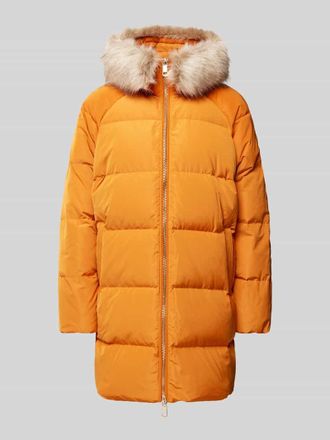 Tommy Hilfiger Steppmantel mit Kapuze in Orange, Größe XS