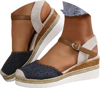 Generic Orthopedic Closed Toe Platform Wedge Sandals for Women Summer Dressy,2026 Casual Comfortable Lightweight Platform Wedges Heels Sandals Walking Non Sli