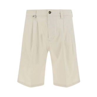 Paolo Pecora Casual Shorts, male, Beige, Size: XL Shorts