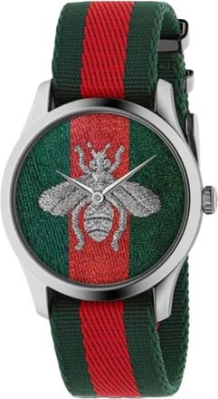 Gucci Reloj Redondo de Acero Inoxidable - Accessories - Hombre - Multicolor - ONE SIZE
