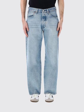 Levi's Jeans 501 a gamba larga Levis in denim