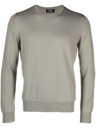 Barba crew-neck coton jumper - men - Cotton - 56 - Green