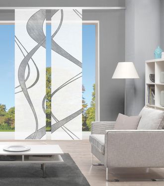 Vision S Schiebegardine »TIBANO 2er SET« Paneelwagen 2 Stk. tlg. Bambus-Optik, Digital bedruckt