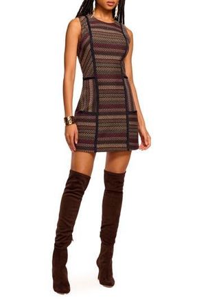 Ramy Brook Jeanette Metallic Sleeveless Minidress in Navy Multi Tweed at Nordstrom Rack, Size 8