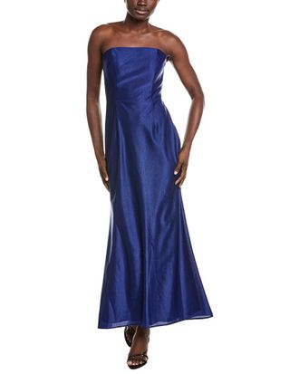 Rene Ruiz Strapless Tea Length Midi Dress