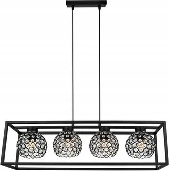 OEM L&aacute;mpara Colgante Elegante Jaula Bola De Cristal