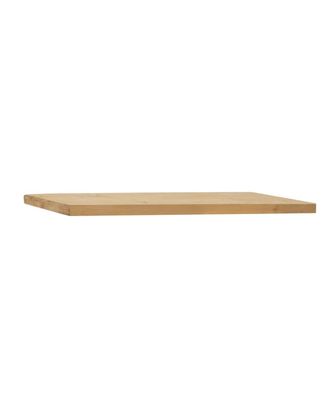 Deco Wood Estanter&iacute;a de madera maciza flotante acabado tono medio 80x3,2cm