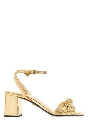 Prada Platinum Solid Heels