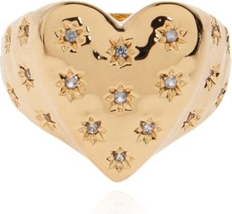 Zadig&Voltaire Heartbreaker Over Strass Ring - Dames - Ringen - Geel - 52 MM - Accessoires
