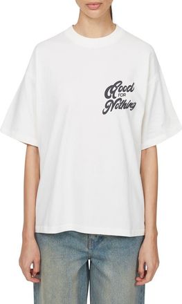 Good For Nothing Funk Oversized T-shirt in White at Nordstrom, Size X-Small Uk