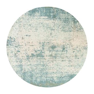 Louis De Poortere Alfombra de poli&eacute;ster azul, 240x240 cm