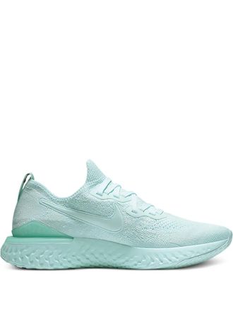 Nike Epic React Flyknit 2 trainers - women - Fabric/Fabric/Rubber - 6.5 - Green