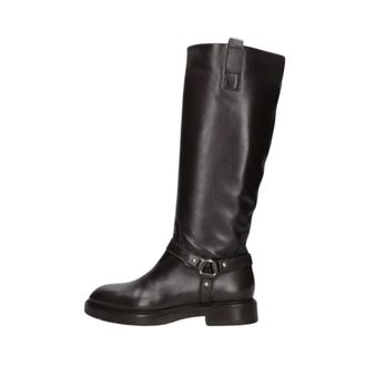 Omoda Schoenen, Dames, Bruin, 40 EU, Wol, Av 114 Hoge Laarzen voor Stijlvolle Vrouwen