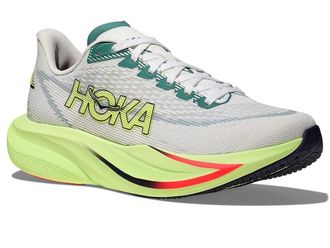 Hoka One One Mach 7 Mens Shoes Frost/Neon Yuzu : 10.5 D - Medium, Textile