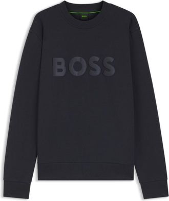 BOSS Tonal-logo sweatshirt in stretch cotton