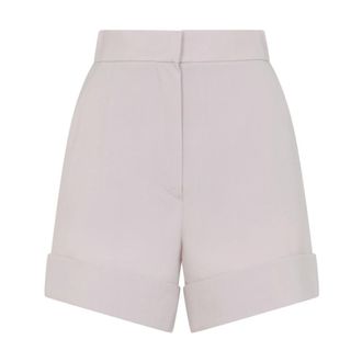 Max Mara Celebre Shorts - Dames - Bermuda - Roze - 2XS - Wol - Korte Broeken