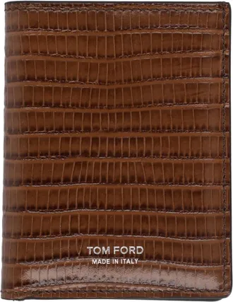 Tom Ford Textured Crocodile Finish Calf Leather Wallet