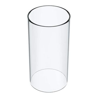 OEM Glass Lantern - 5 Inch Wide X 10 Inch Tall - Open Both Ends - For Hurricane Lights - 1 Piece