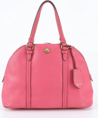 Coach Pink Leather Handbag Shoulder Bag Tote Bag (Pre-Owned)