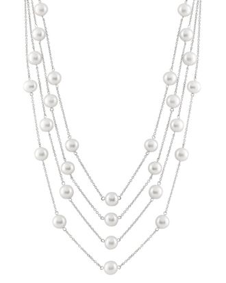 Splendid Pearls Silver 7-7.5Mm Pearl Necklace
