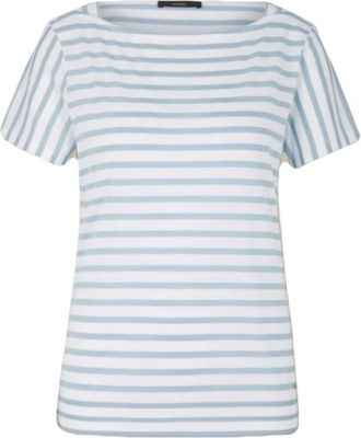 Windsor Lyocell-katoenen T-shirt - Dames - Tops - Blauw - Maat: S Katoen