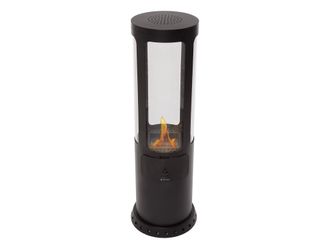 Purline Estufa De Etanol Dise&ntilde;o De Torre En Acero Negro