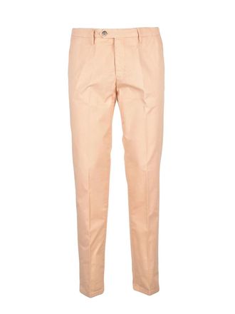 Michele Carbone Classic Cotton Stretch Trousers with Tapered Leg Design