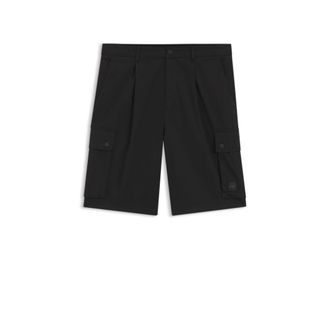 HUGO BOSS x RB stretch-cotton shorts with bull motif