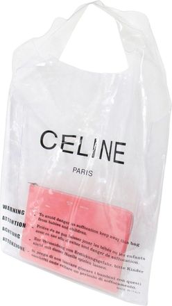 Celine Pink Vinyl Leather Clutch Bag Pouch (Pre-Owned)