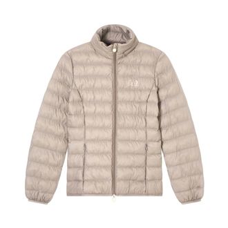 Emporio Armani Winter Jackets, female, Beige, Size: 2XL ASV Core Padded Jacket