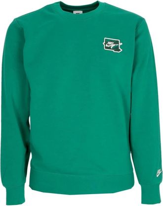 Nike Lichtgewicht Crewneck Sweatshirt - Heren - Sportshirts - Groen - S - Katoen - Fitness