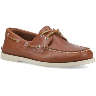 Sperry Top-Sider Authentieke 2 Oog Leer Heren Tan Bootsschoenen