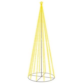 vidaXL Árbol de Navidad cónico 732 LED blanco cálido 160x500 cm vidaXL