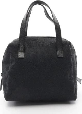 Gucci Pre-owned Handbags, female, Black, Size: ONE SIZE Pre-owned Canvas handbags