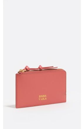 Bimba & Lola Leather Purse With Logo Plaque in Chewing Gum Pink at Nordstrom