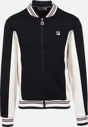 Fila Mens Fila Vintage Settanta Track Jacket Black/Gardenia/Charcoal - Size: 40