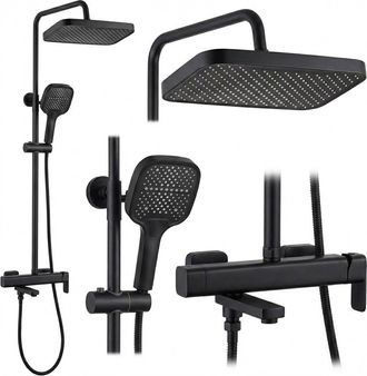 Rea Juego De Ducha Rea Arlo Black