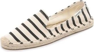 Soludos Womens Classic Smoking Slipper In Black/stripe