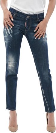Dsquared2 Blue Skinny Low Rise Jeans