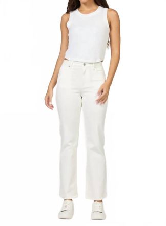 Dear John Denim Anika Straight Leg Jean In White