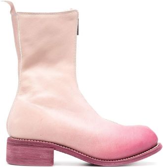 Guidi leather zip-up boots - women - Calf Leather/Calf Leather/Calf Leather - 37 - Pink