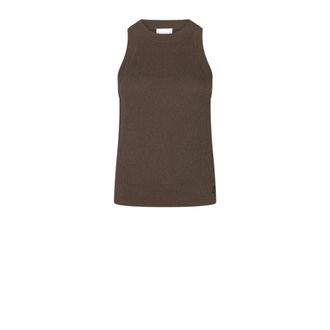 Dante6 Noki Rib Knit Top - Dames - Truien - Bruin - Maat: S