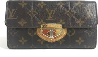 Louis Vuitton Brown Monogram Long Wallet (Bi-Fold) (Pre-Owned)