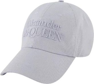 Alexander McQueen Cotton hats - unisex - Petten - Grijs - S - Katoen - Accessoires
