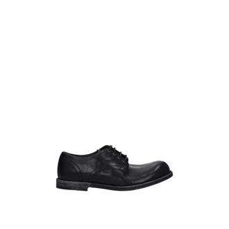 Dolce & Gabbana Vintage Leren Oxfords met Verweerde Look - Heren - Veterschoenen - Zwart - 44 EU - Leer - Schoenen