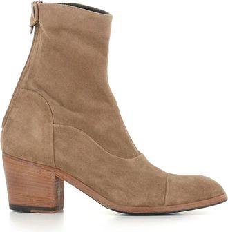 Alberto Lily 14004 Enkellaars - Dames - Cowboylaarzen - Beige - 37 1/2 EU - Leer - Schoenen