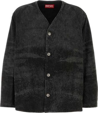 Diesel D-Boy-FSH1 shirt - unisex - Cotton/Hemp - L - Black